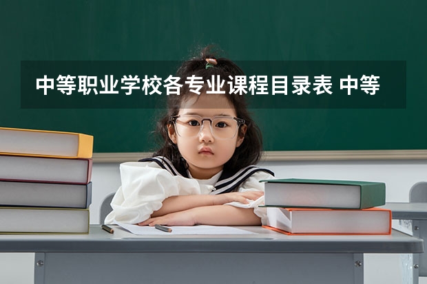 中等职业学校各专业课程目录表 中等职业学校的学前教育都有哪些课程？