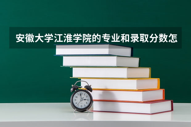 安徽大学江淮学院的专业和录取分数怎么样