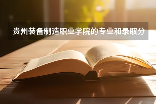 贵州装备制造职业学院的专业和录取分数怎么样