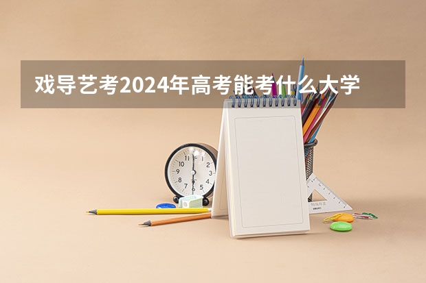 戏导艺考2024年高考能考什么大学？