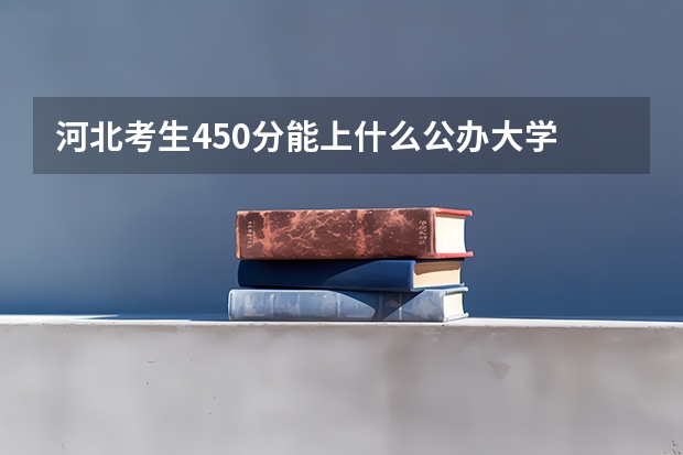 河北考生450分能上什么公办大学