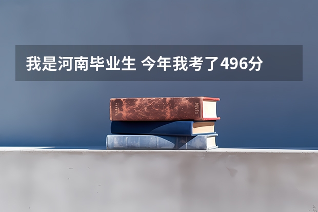 我是河南毕业生 今年我考了496分 我想参加二本补录 不知哪个学校可以考上