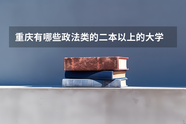 重庆有哪些政法类的二本以上的大学