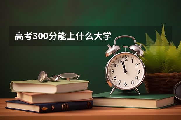 高考300分能上什么大学