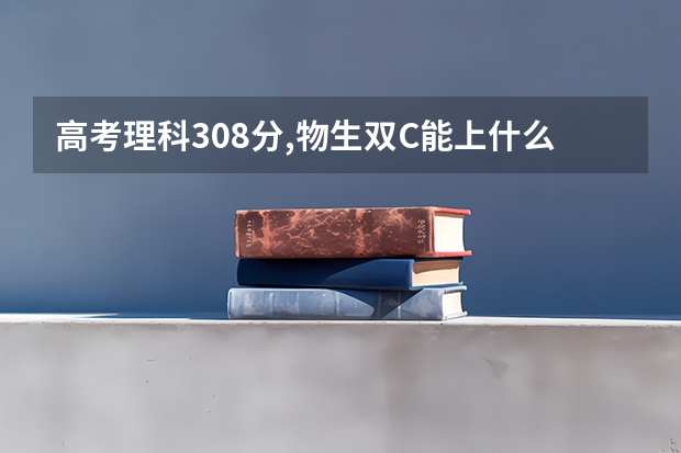 高考理科308分,物生双C能上什么学校?