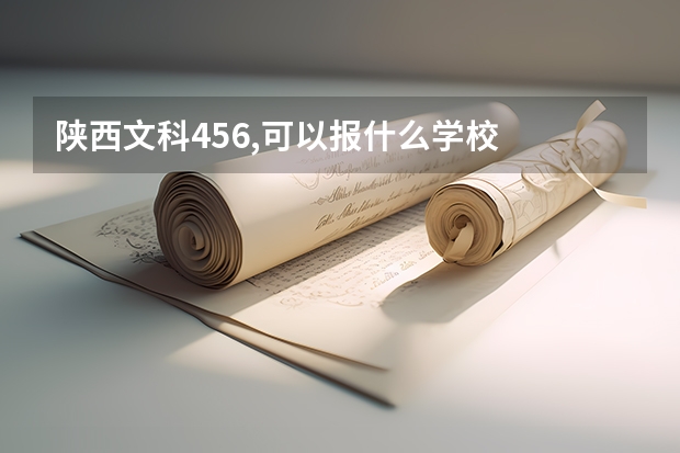 陕西文科456,可以报什么学校