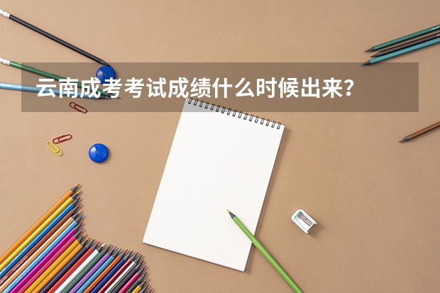 云南成考考试成绩什么时候出来？