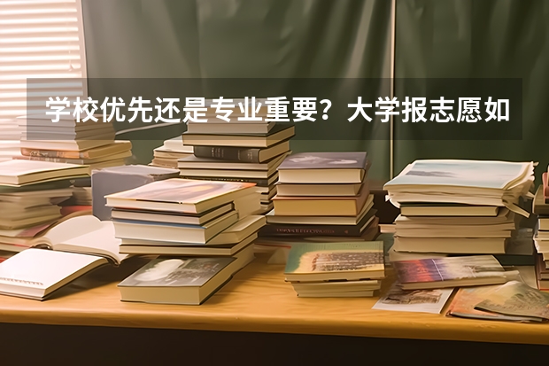 学校优先还是专业重要？大学报志愿如何利益最大化呢？