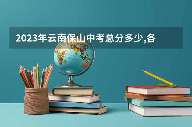 2023年云南保山中考总分多少,各科都是多少分？