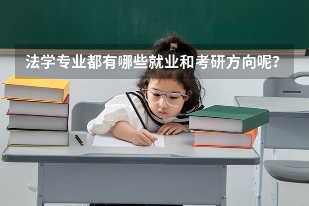 法学专业都有哪些就业和考研方向呢？该如何依法选大学？