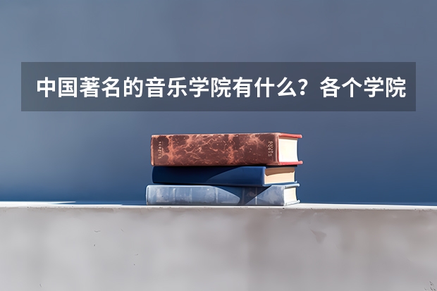 中国著名的音乐学院有什么？各个学院的录取标准是什么？