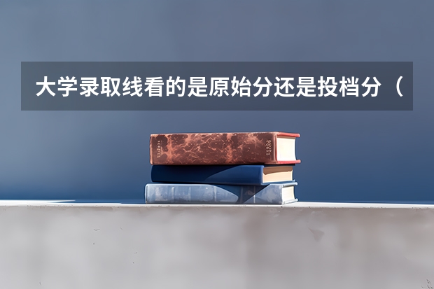 大学录取线看的是原始分还是投档分（福建理工学校五年专分数线）