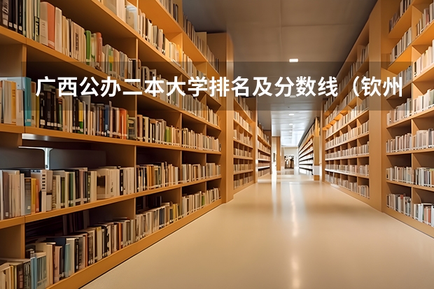 广西公办二本大学排名及分数线（钦州学院录取分数线）