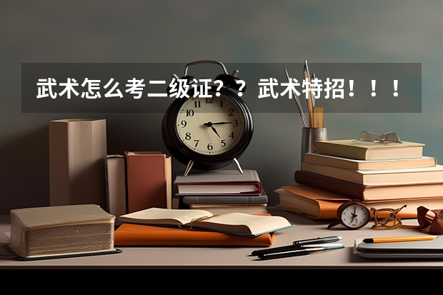 武术怎么考二级证？？武术特招！！！